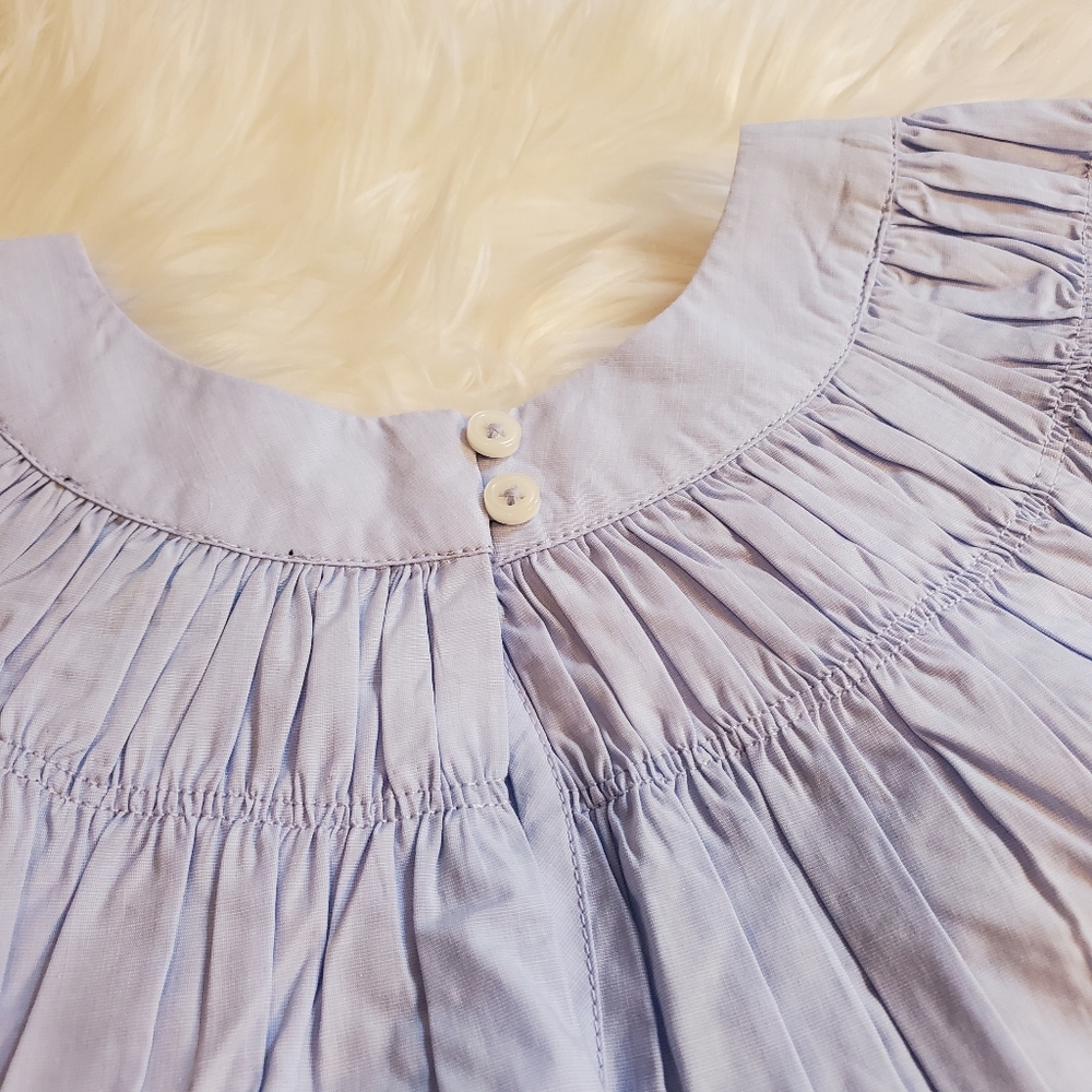 NWOT J.Crew Smock-neck puff-sleeve top in cotton poplin, M - Picture 9 of 10